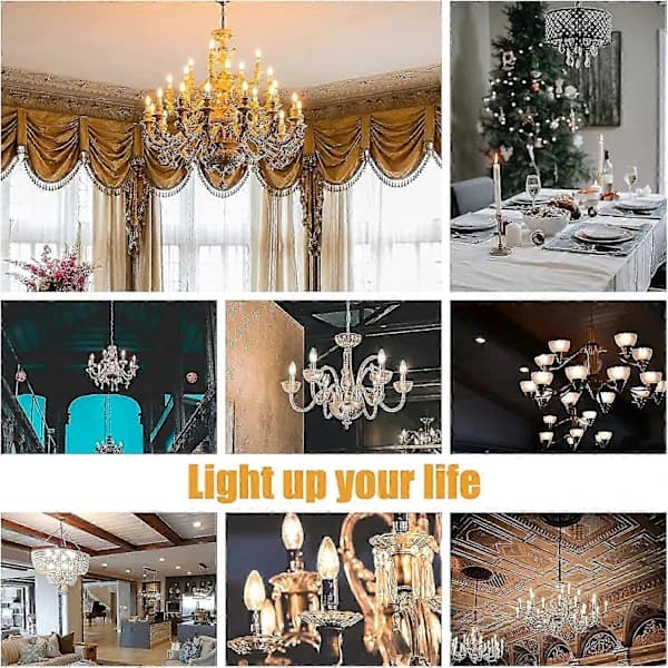 6-pack E14 Dimmable Warm White 600lm 6W LED Bulbs Replaces 60W 2700K LED Bulb Energy Saving