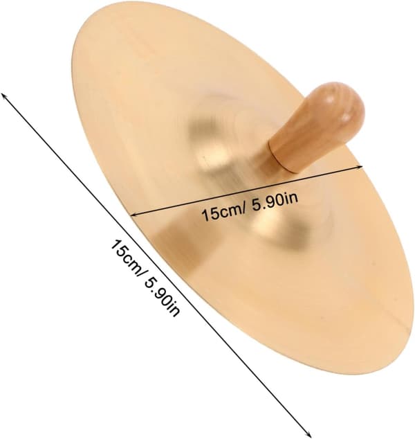 lite fingerbekken i messing, 1 par, 15 cm, for barn