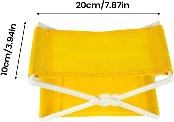 Pool-liggkudde kompakt, hopfällbart nackstöd gul - Gelb