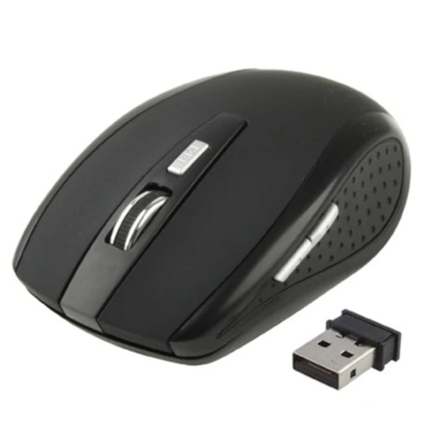 Wireless Computer Mouse - 6D Optical - Black Computer Mouse