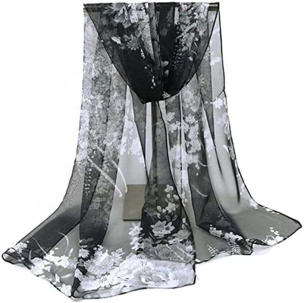 Lette modescarf til kvinder, trykte blomstermønstre, sjaler, omslag, A05