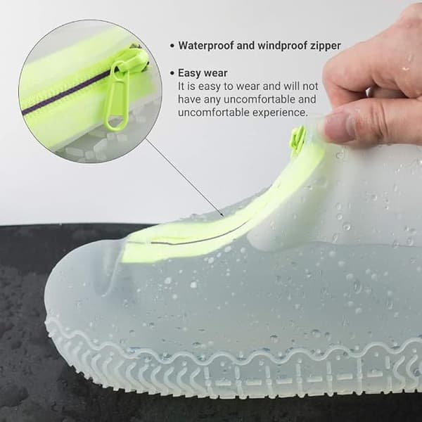 Waterproof Shoe Covers, Reusable Foldable Non-slip Rain Shoes DXGHC