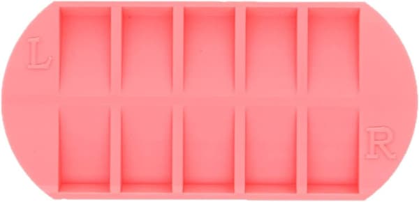 Organizer til kunstige negle, opbevaringsboks, flere rum pink - Rosa