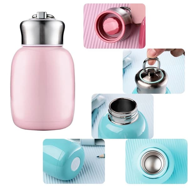 Mini 280 ml ruostumaton teräs, tiivis vesipullo, tyyli 5 KLB