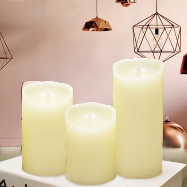 LED-lys med flakkende flamme (blød vuggen) M