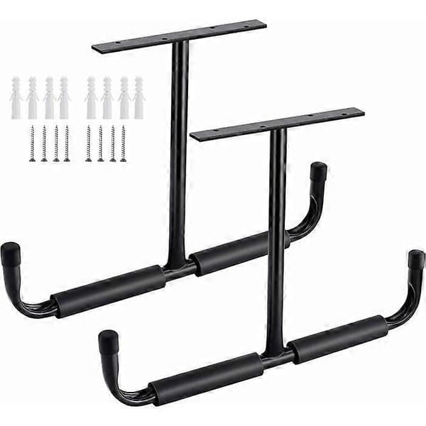 Ceiling Mounted Steel Storage Hook for Garage, Heavy Duty Storage Rack for Hanging Wood, Bicycles, Tools, Lumber, System