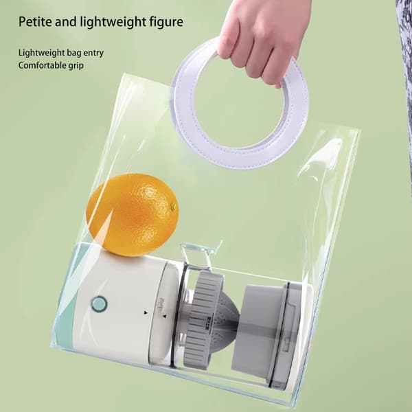 Multifunctional Electric Juicer USB Charging Kitchen Automatic Fresh Juicer Portable Fruit Juice Blender White White