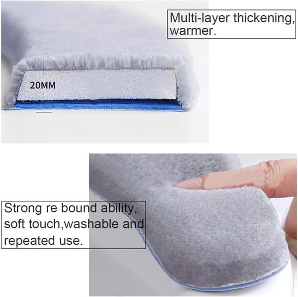 Toalettlock, 2-pack Minnesskum Toalettlock, Tvättad