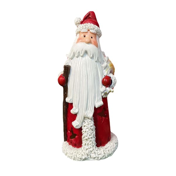 Julemandsdukke Sød Julefigur Dekoration til Julebar Julefest Rød 6.7x6.7x16.6cm