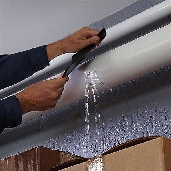 Vandtæt tape / Flextape - Ekstra stærk - 10cm x 1.5m - Klar Transparent