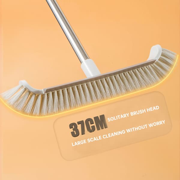 Bent Floor Brush with Long Handle Multipurpose Scrub Brush for Floor Gaps 1 1