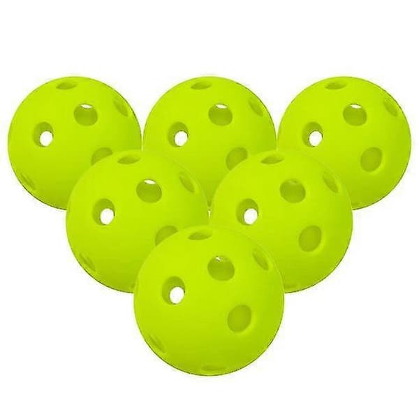 12-pack 26-håls pickleballbollar för inomhusbruk, grön