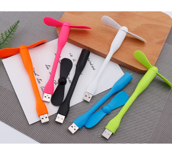 6-pack Mini USB-fläkt Bärbar Flexibel Kylfläkt för Dator