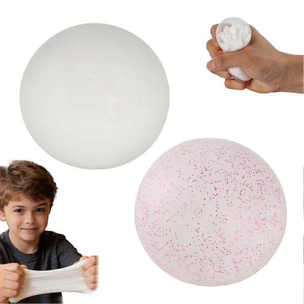 Crispy Snowball Squeeze Toy Soft Stress Relief Sensory Fidget Ball