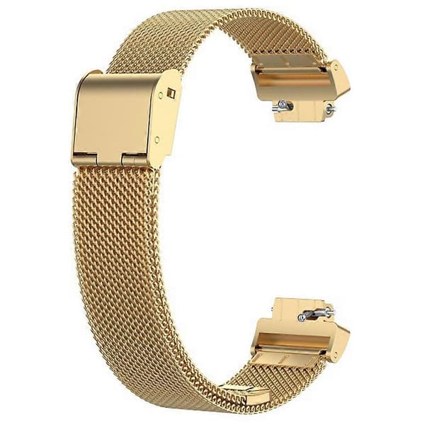Til Fitbit Inspire 3 Fintmasket Urrem i Rustfrit Stål Erstatningsurrem til Smartwatch med Spænde - Guld