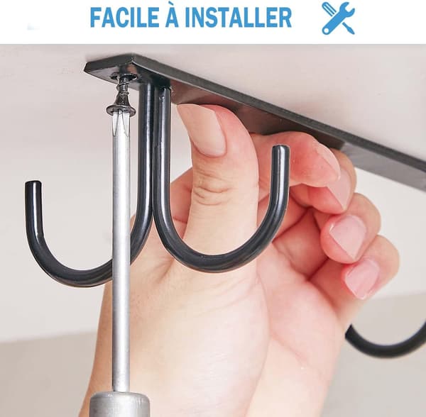 Hanging Mug Holder Under Cabinet, Storage Hooks in DXGHC