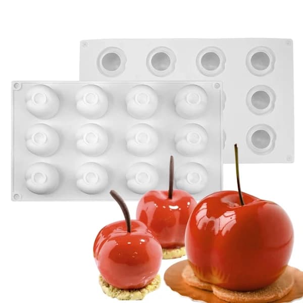 12 kirsebær fruktkake mousse silikonform DIY simuleringsfrukt ba