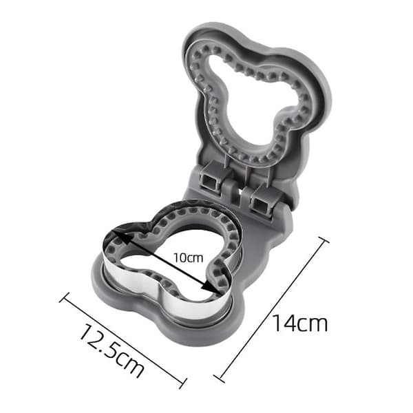 Uncrustables Sandwich Cutter and Sealer with Bear Shape Durable Crustless Sandwich Maker DIY Baking Tool