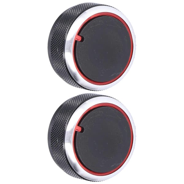 2pcs Air Conditioning Knob Aluminum Alloy Replacement for Kia RIO K2 KX ROCSS 2017-2019