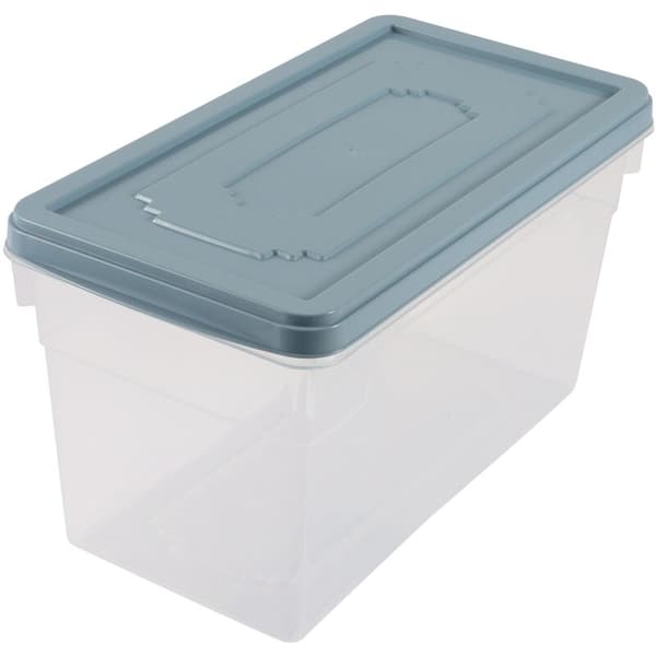 Household Kitchen Storage Box Fruit Vegetable Egg Refrigerator Storage Box Transparent Sealed Refrigerator Storage Box, Blue