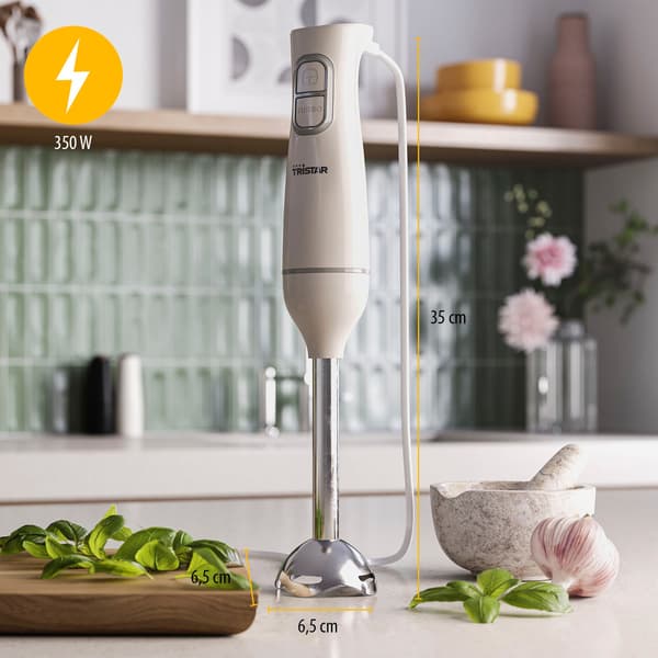 Stavblender MX-4880 350W rustfri Vit 350