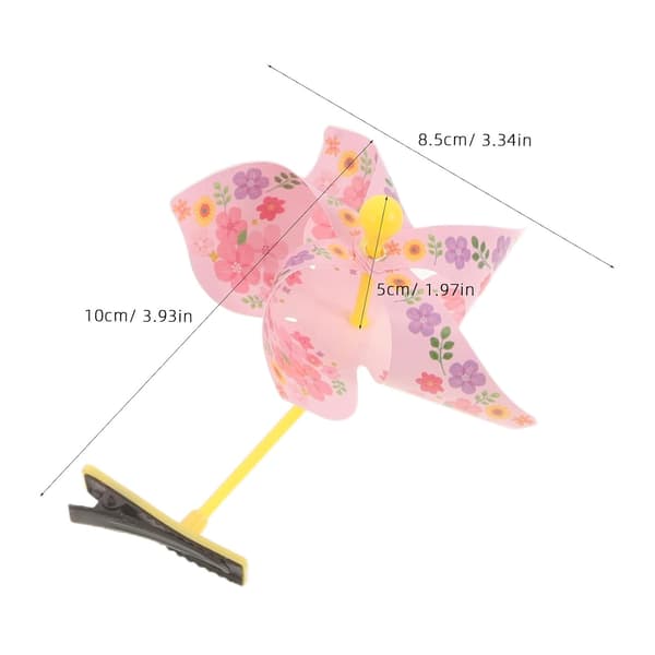 Søde blomsterformede hårspænder i tilfældig farve, 24 stk. af plastik med sikkert greb og gratfri til hverdagens sommeroutfits til piger