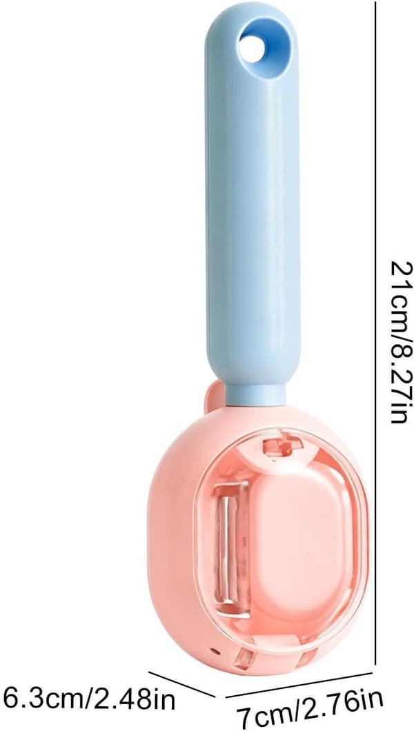 Grønnsaksskreller med oppsamlingsbeholder multifunksjonell ergonomisk avtakbar rosa - Rosa