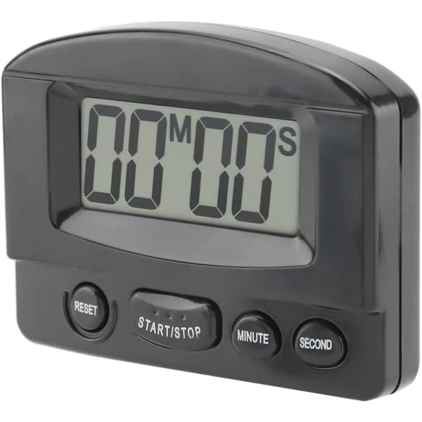 Digital Timer Bærbar Digitalt Ur Nedtællingstimer Stor LCD-Skærm Køkkenbrug