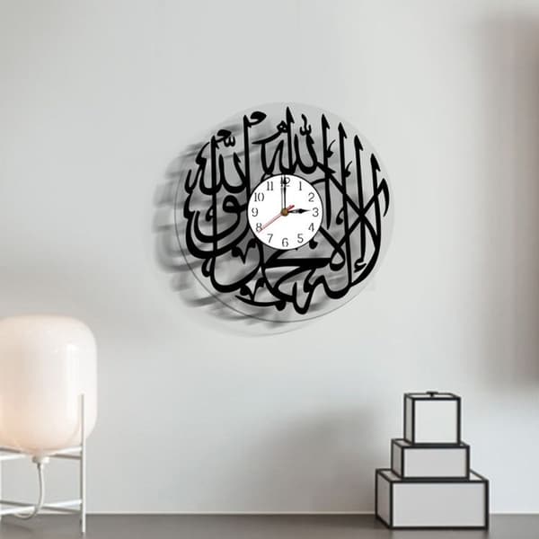 Silent Acrylic Clock for Art, Home Decor, Wall Clock (Digital)