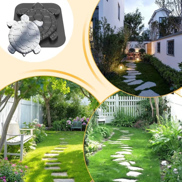 Concrete Molds | Reusable Turtle Shaped Paver Molds, Turtle Shaped Cement Concrete Molds (FMY)