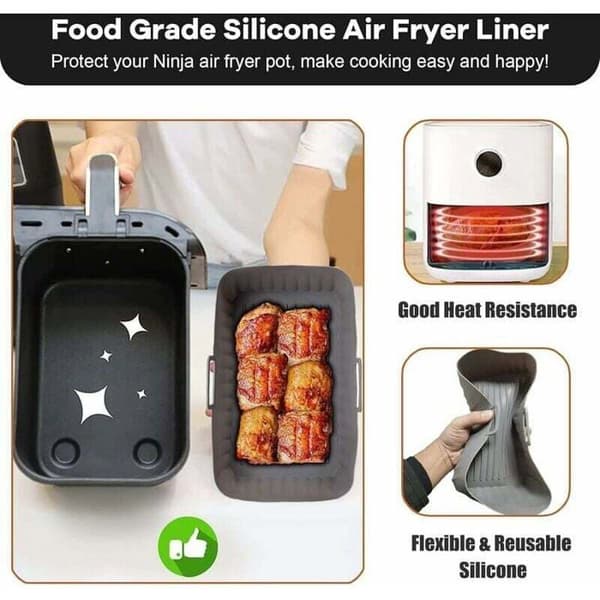 Airfryer Accessories - Silicone Coating - Compatible with Salter Tower Instant Vortex - 2 Units