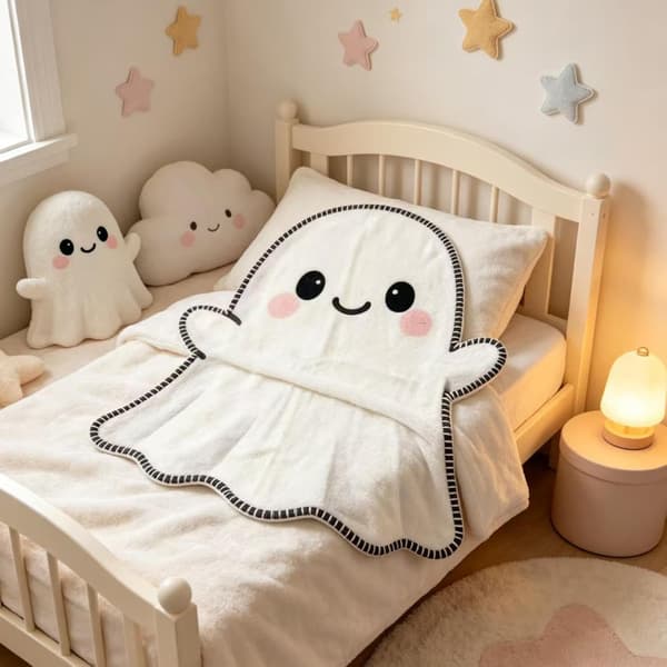 sød Halloween-tæppe 130 x 150 cm blødt sødt -festtilbehør -