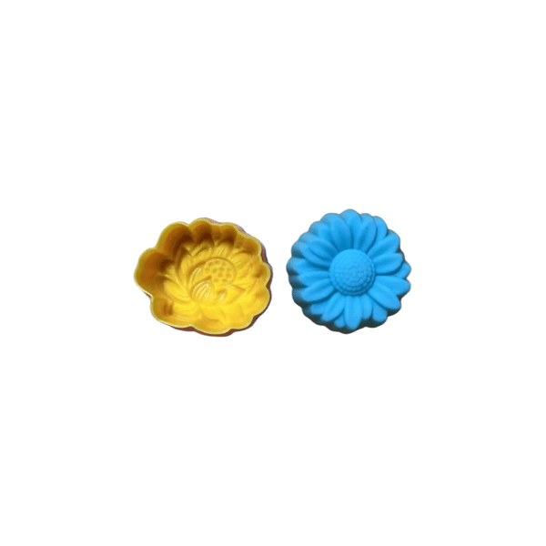 12 stk. Daisy Lotus Silikoneform Sæt 3D Design, til Lys Sæbe Resin Støbning Håndværk