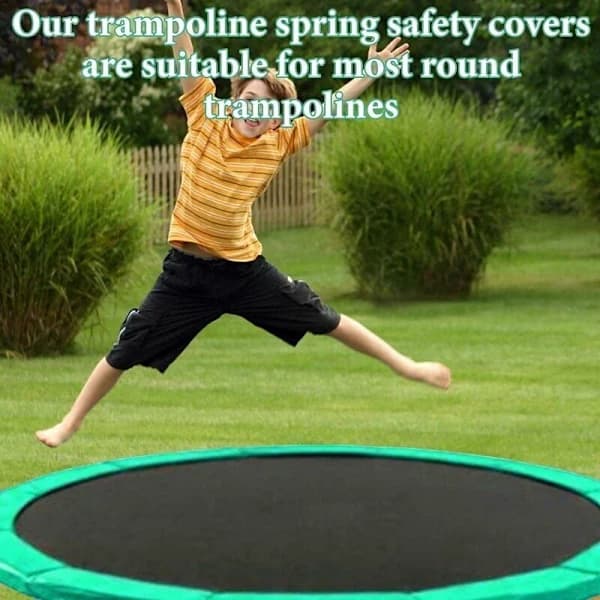Trampolinkantbeskyttelse trampolinfjederbeskyttelse ø244cm - Grøn