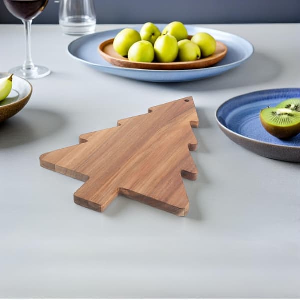 Christmas Tree Shaped Cutting Board/Serving Tray, Perfect for Serving Cheese, Vegetables, and Fruit