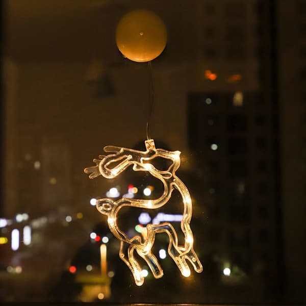 New Year's Decoration Hanging Lights, 2-pack, Christmas Hanging Window Lights KLB