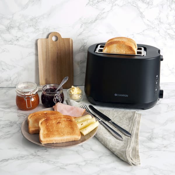 Toaster 2 slices 750W Matte Black 1047