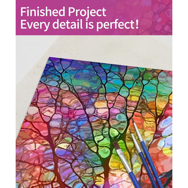 1 pc digital painting for beginners with brushes and paints (without frame)