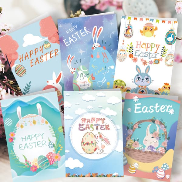 #6-Card Easter Card Set#