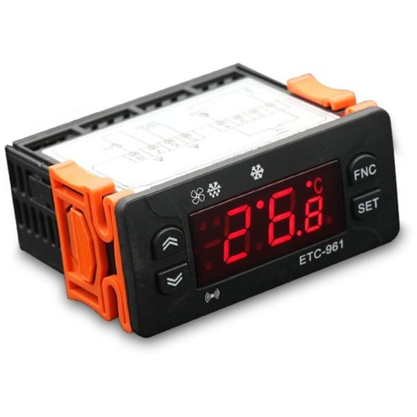 ETC-961 Thermostat Temperature Controller Humidity Control Thermometer Hygrometer Alarm Cooling 220V Sensor