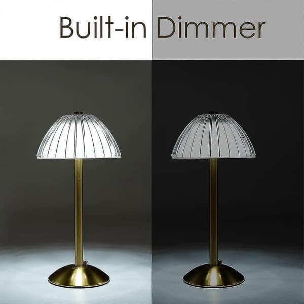 Trådløs LED-bordlampe, bordlampe med batteri, dæmpbar LED-bordlampe
