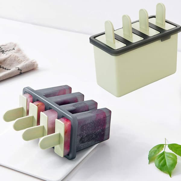 2-pak Mini Ispindeforme Sæt DIY Hjemmelavede BPA-fri Silikone Non-Stick Ispindeforme Dessert