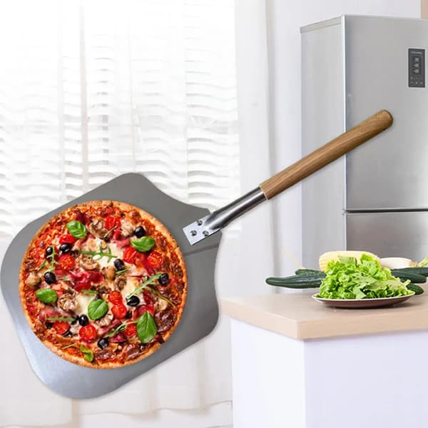 Pizzaspade pizzaspade med stor overflate og avtakbart trehåndtak pizzaspade 66cm