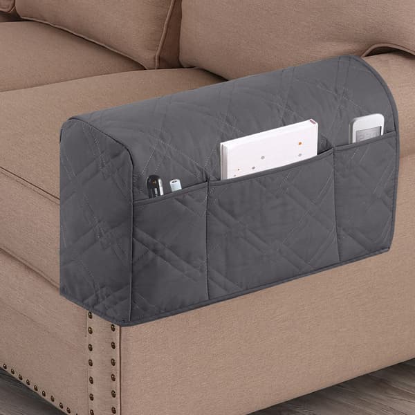 2-pack Grå Sängbordssorterare, Soffa Skyddande Överdrag Hängande Förvaring