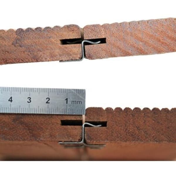 100 stk Kompositt Terrassebord Klips med Rustfrie Skruer (Høyde 1 cm)