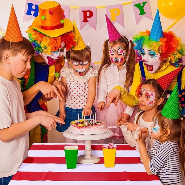 2 Pcs Striped Tablecloth Simple Striped Tablecloth Party Tablecloth