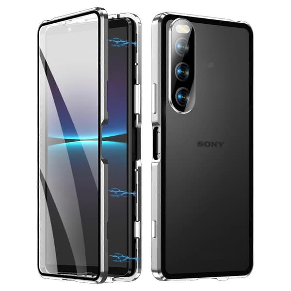 Til Sony Xperia 10 V Mobilcover (FMY) Multicolor Sølv Multicolor Silver