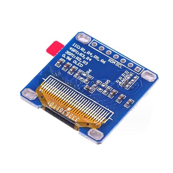 0,96 tommer OLED-skjermmoduler 128X64 hvit blå gul 7-pinners SPI LCD-skjerm (blå) -