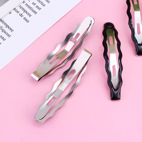 Wellendesign hiusklipsit 24 kpl metalliset mustat lapsille ja naisille -