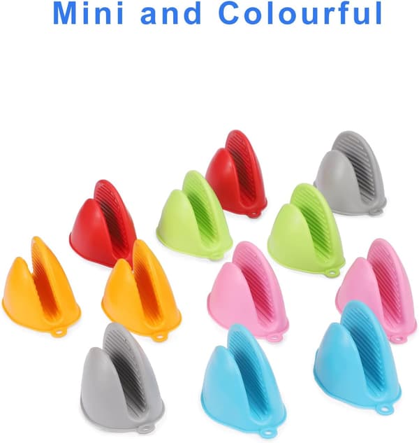 Silikon Mini Ovnvotter for Matlaging, Baking, BBQ - Varmebestandige Hansker